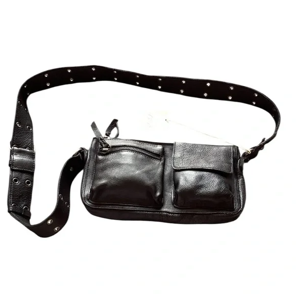 NEW Free People wade leather sling bag - Picture 5 of 8